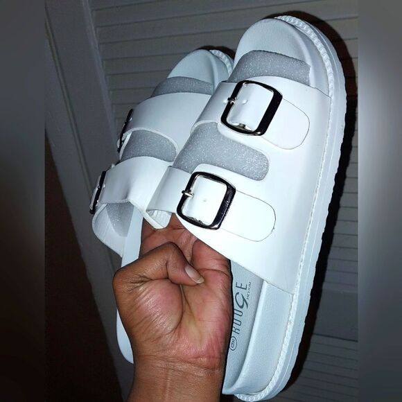 Double Buckle sandals sz 9 - Picture 5 of 5